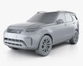 Land Rover Discovery HSE 2020 3D模型 clay render