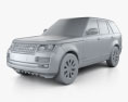 Land Rover Range Rover L405 Vogue 2018 3d model clay render