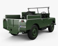Land Rover Series I Churchill 1954 3D 모델  back view