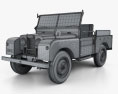 Land Rover Series I Churchill 1954 3D 모델  wire render