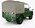 Land Rover Series I 86 Soft Top 1954 3D 모델  back view