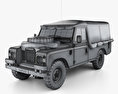 Land Rover Series III LWB Military FFR 1985 3D模型 wire render