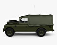 Land Rover Series III LWB Military FFR 1985 3D模型 侧视图