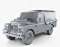 Land Rover Series III LWB Military FFR 1985 3D模型 clay render