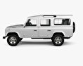 Land Rover Defender 110 旅行車 带内饰 2014 3D模型 侧视图