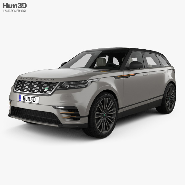 Land Rover Range Rover Velar First edition 인테리어 가 있는 2021 3D 모델 