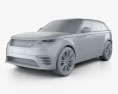 Land Rover Range Rover Velar First edition с детальным интерьером 2021 3D модель clay render