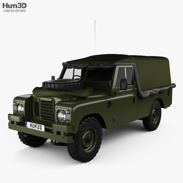 Land Rover Series III LWB Military FFR HQインテリアと 1985 3Dモデル