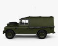 Land Rover Series III LWB Military FFR mit Innenraum 1985 3D-Modell Seitenansicht