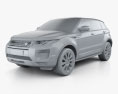 Land-Rover Range Rover Evoque SE 5-door 2018 3d model clay render