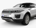 Land Rover Range Rover Evoque SE 5도어 인테리어 가 있는 2018 3D 모델 