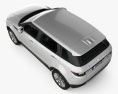 Land Rover Range Rover Evoque SE 5도어 인테리어 가 있는 2018 3D 모델  top view