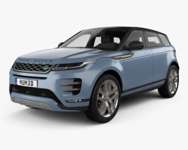3D model of Land Rover Range Rover Evoque R-Dynamic First Edition 2022