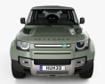 Land Rover Defender 90 2022 3D模型 正面图