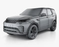 Land Rover Discovery P360 R-Dynamic 2024 3Dモデル wire render