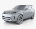 Land Rover Discovery P360 R-Dynamic 2024 3D 모델  clay render