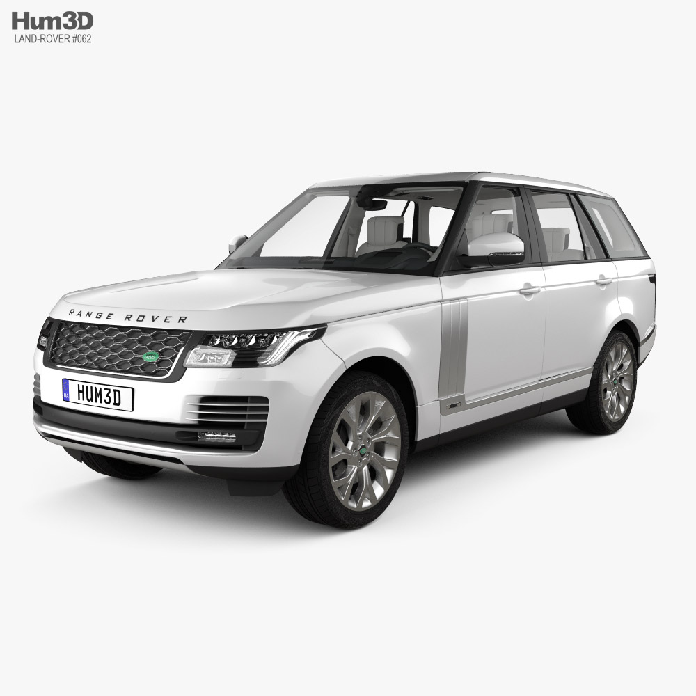 Land Rover Range Rover Autobiography HQインテリアと 2018 3Dモデル