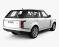 Land Rover Range Rover Autobiography з детальним інтер'єром 2021 3D модель back view