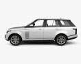 Land Rover Range Rover Autobiography з детальним інтер'єром 2021 3D модель side view