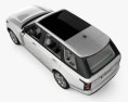 Land Rover Range Rover Autobiography 인테리어 가 있는 2021 3D 모델  top view