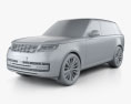 Land Rover Range Rover Autobiography 2024 3d model clay render
