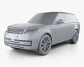 Land Rover Range Rover P510e 2024 3d model clay render