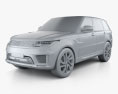 Land Rover Range Rover Sport P400e Autobiography 2024 3D模型 clay render