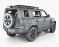 Land Rover Defender 110 Explorer Pack with HQ interior 2023 3d model