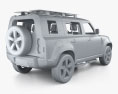 Land Rover Defender 110 Explorer Pack с детальным интерьером 2023 3D модель