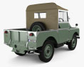 Land Rover Series I 80 Soft Top 인테리어 가 있는 와 엔진이 1956 3D 모델  back view