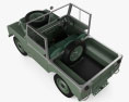 Land Rover Series I 80 Soft Top mit Innenraum und Motor 1956 3D-Modell Draufsicht