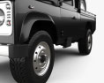 Land Rover Defender 110 PickUp インテリアと 2014 3Dモデル