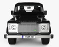 Land Rover Defender 110 PickUp 인테리어 가 있는 2014 3D 모델  front view