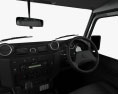 Land Rover Defender 110 PickUp with HQ interior 2014 3d model dashboard