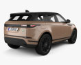 Land-Rover Range Rover Evoque HSE 2022 3Dモデル 後ろ姿