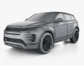 Land-Rover Range Rover Evoque HSE 2022 3Dモデル wire render