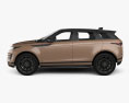 Land-Rover Range Rover Evoque HSE 2022 3D模型 侧视图