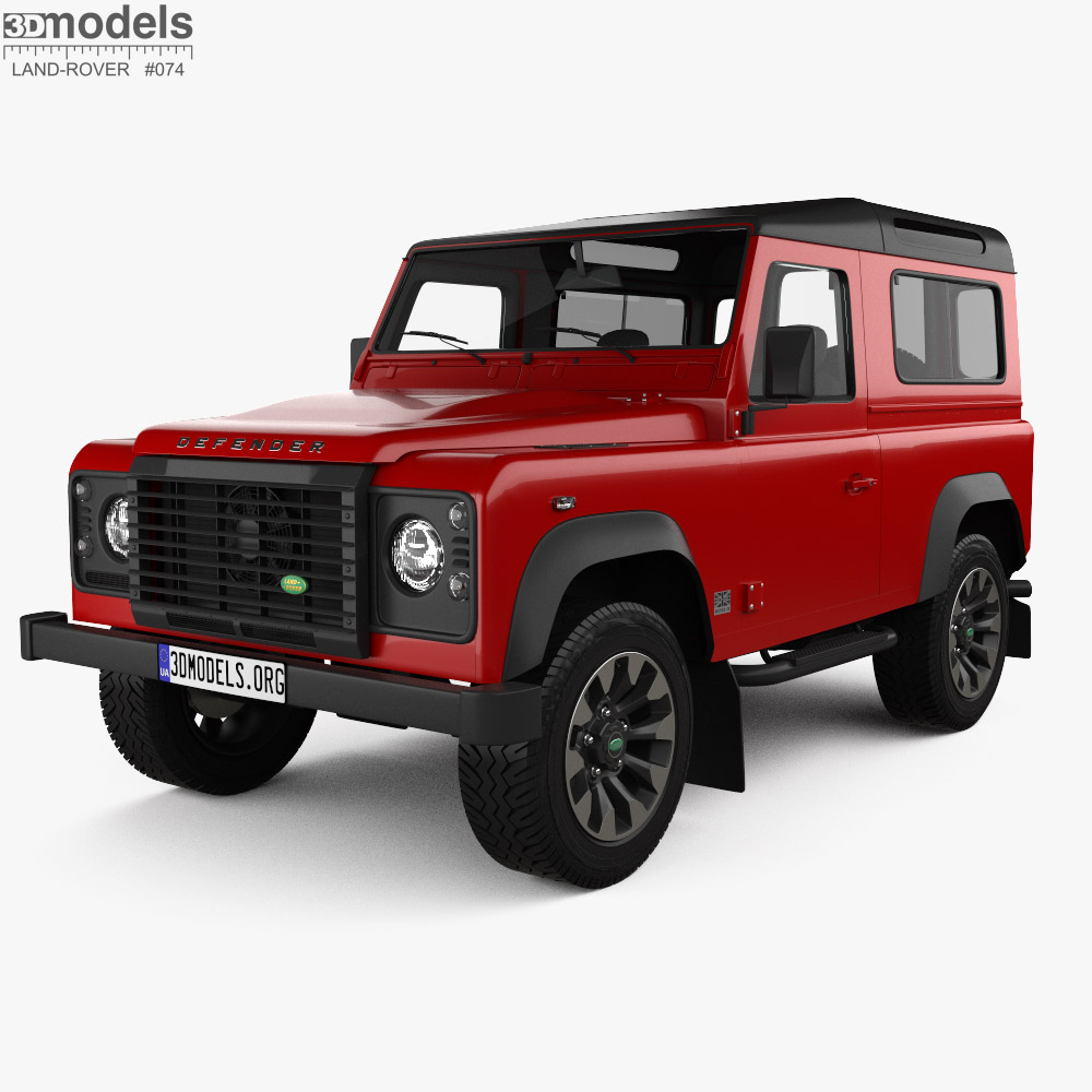 Land Rover Defender 90 Works V8 2018 Modelo 3d