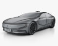 LeEco LeSee 2020 3D模型 wire render