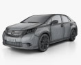 Lexus HS 2011 3D模型 wire render