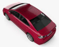 Lexus HS 2011 3D模型 顶视图
