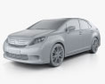 Lexus HS 2011 Modèle 3d clay render