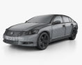 Lexus GS (S190) 2013 3D模型 wire render