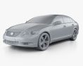 Lexus GS (S190) 2013 3D模型 clay render