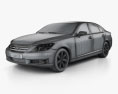 Lexus LS (XF40) 600h 2014 3d model wire render
