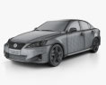 Lexus IS (XE20) 2015 3d model wire render