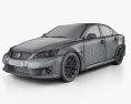 Lexus IS F (XE20) 2013 Modello 3D wire render