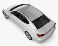 Lexus IS F (XE20) 2013 Modello 3D vista dall'alto