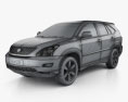 Lexus RX (XU30) 2009 3D模型 wire render