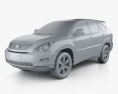 Lexus RX (XU30) 2009 3D-Modell clay render